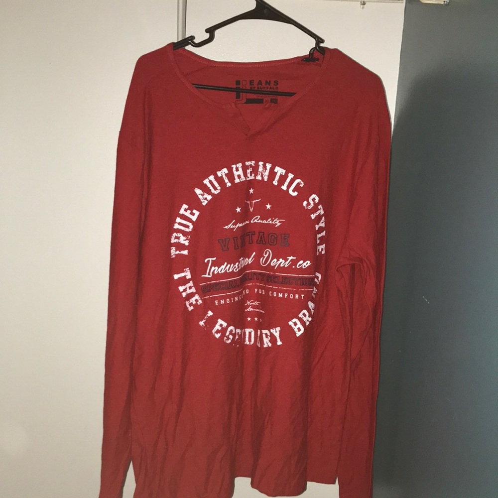 Superior Quality Red Long-sleeve Shirt